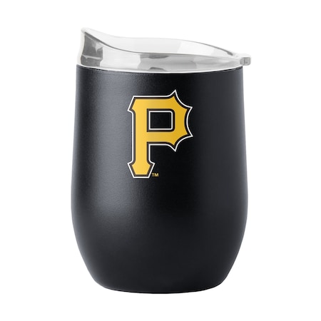 Logo Brands Pittsburgh Pirates 16oz Flipside Powder Coat Curved Beverage 523-S16PB-34